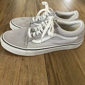 Gray and White Sneakers
